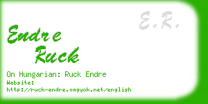 endre ruck business card